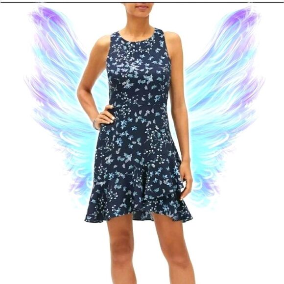 Banana Republic Ruffle Hem Sheath Dress - Picture 1 of 8